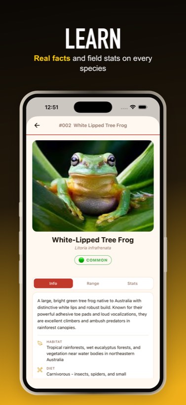 Learn species facts